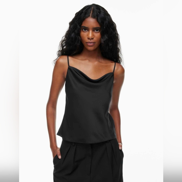 Babaton Tops - Babaton Cowlneck Satin Camisole